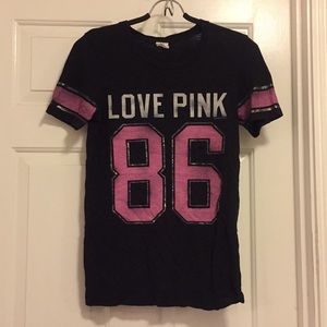 Victoria's Secret Pink black tshirt